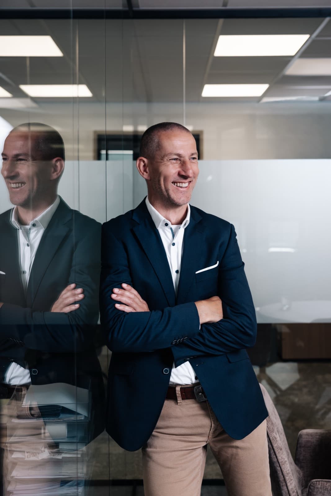 Henk-Jan Averesch in het kantoor van Medical Bone